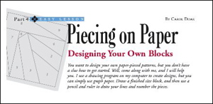 Designing Your Own Paper-Pieced Blocks