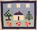 Home Among Love and Stars- Sandwiched top and partly quilted - FOR SALE $75.00