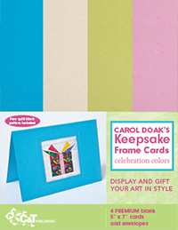 Carol Doak`s Keepsake Frame Cards-Celebration Colors-SAVE $3.95