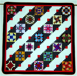 Beautiful 9-Patch Star Quilt
