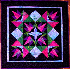 Iceland Block Made Into A Gorgeous Quilt