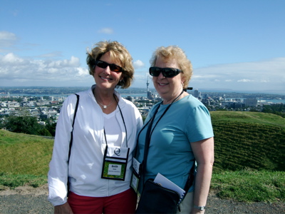 Beth and I am looking over the city of Auckland