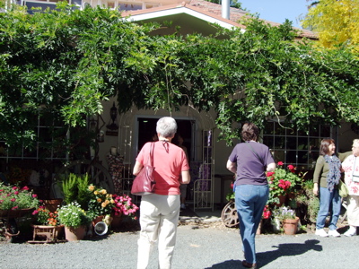 Heading into Grandmother's Garden Quilt Shop